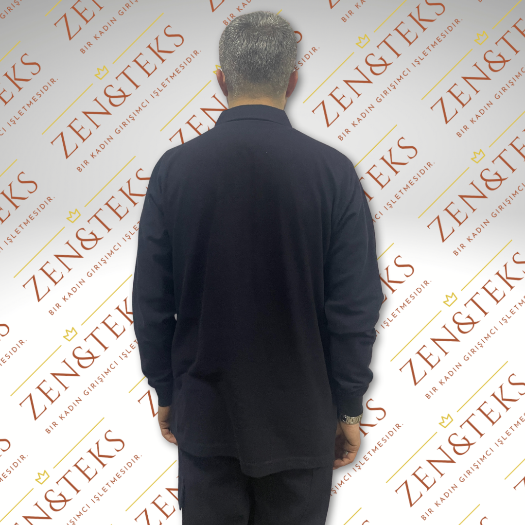 2 İplik Polo Yaka Sweat