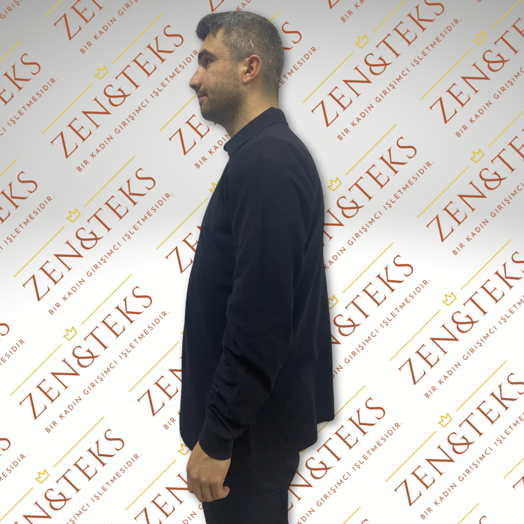 2 İplik Polo Yaka Sweat