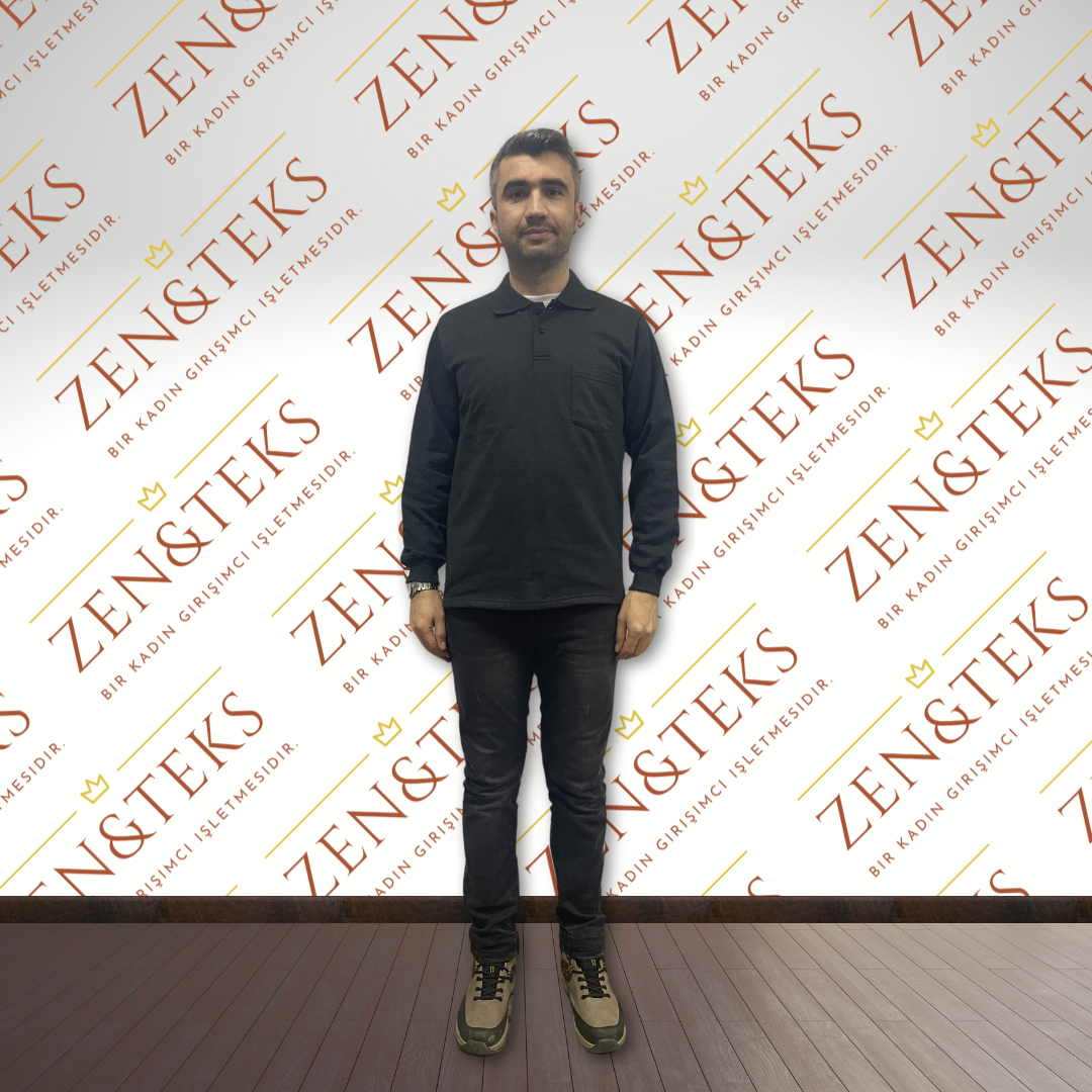 2 İplik Polo Yaka Sweat