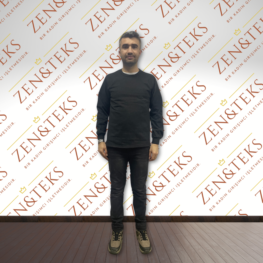2 İplik Sıfır Yaka Sweat